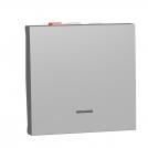 SCHNEIDER ELECTRIC - Switch, New Unica, mechanism, 1-pole 2-way, 10AX, 2 modules, screwless terminals, IP4X, aluminium  NU320330S