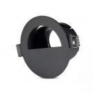 V-TAC - GU10 Fitting Half Round Black & Black SKU: 8608 VT-884