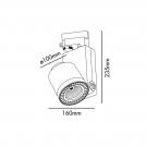 FARO - projector CYLINDER 010707602D LED 27W, 1500LM, 4000K (1)