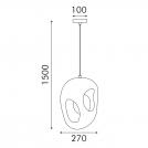 ACA LIGHTING - Пендел Ø270mm, h1500mm FALIRIS E27 бял MP251031 (3)