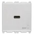 VIMAR - 14298.60.SL - C-USB захранващ блок 60W PD Сребрист PLANA