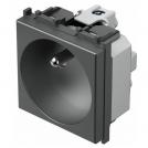 TEM - VM40AT Socket French standard 2P+E 16A 2M, color Anthracite, Modul