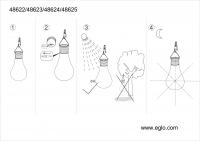 EGLO - Градинска соларна лампа SOLAR-LED ПЕ синьо 48625 (1)