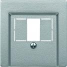 SCHNEIDER ELECTRIC -  MTN297960 Central plate with square opening, aluminium, System M