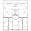 VIMAR - Face plate for in-line mechanism black, vertical light beam - 31000S.2G (3)