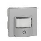 SCHNEIDER ELECTRIC - NU352530 Motion sensor with switch 10A New Unica 2 modules aluminium