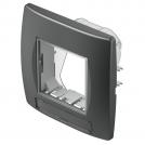 TEM - CM23AT Frame 2M IP44 for sockets, color Anthracite, Modul