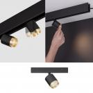 NOVA LUCE - Спот за магнитна шина  Д:4.5, Ш:18, В:2.5 см.  9080010  ULTRA SLIM MAGNETIC ⚡ Bridgelux LED 5W ⚡ 363Lm ⚡ 3000K ⚡ DC48V ⚡ >90