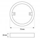 ULTRALUX - LMLFCH Frame for surface mounting for LED downlight chrome LML220442CH (2)