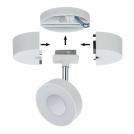 PAULMANN - Окачване за спот 96821 URail rail spot base single spot max. 50W ~230V ✴Бяло (2)