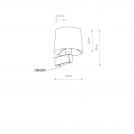 NOWODVORSKI - Wall lamp 8197 CHILLIN I BLACK BL/G • E27 1x10W LED • IP20 (3)