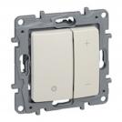 LEGRAND - 665215 Push-dimmer Niloé - 400 W - 2-wire - screw mounting - ivory
