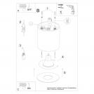 SOLLUX -  Ceiling lamp MIKA  SL.1282 grey GU10 10W (8)