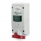 SCAME - Industrial socket 3P+E 16A IP66/67 with mechanical locking and 6 DIN modules Advance 2 series 563.1686