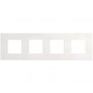 BTICINO - cover plate 2+2+2+2 modules White Fiber Light Now YA4802M4WV