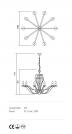 INCANTI - pendant luminaire FENICE 02-815 SUSP 10X28W E14 ARGENTO (1)