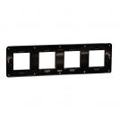SCHNEIDER ELECTRIC - NU280852 cover frame - 4 gangs - 4 x 2 modules - bronze/ black coarse surface (2)