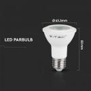 V-TAC - LED Bulb SAMSUNG Chip 5.8W E27 PAR20 Plastic 6500K SKU: 21149 (4)