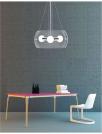 NOVA LUCE - pendant luminaire   CHIARA 6100402  E27 3x60 W, IP20 Bulb Excluded D: 40 H1: 20 H2: 100 cm