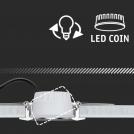 PAULMANN - LED Луни (3бр.) 93415 CYMBAL Coin Basic Set ⚡ IP44 ⚡ round 77mm Coin ⚡ 3x6.7W ⚡ 3x430lm⚡ 230V ⚡ dimmable ⚡ 2700K ✴ Бял мат (9)