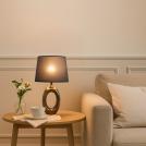 RABALUX - Нощна лампа Н:39 Ø:23cm.  74063  DALORA ⚡ E14 ⚡ 1x MAX 25W ⚡ IP20 ✴ Бронз/Черен (2)