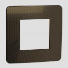 SCHNEIDER ELECTRIC - NU280251 New Unica - cover frame - 1 gang - 1 x 2 modules - bronze/ ivory coarse surface 