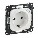 LEGRAND - 7 530 05 2P+E socket with shut. +USB Valena Allure - automatic terminals - German standard -16 A -250 V~ -white