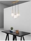 NOVA LUCE - pendant luminaire   LATO 9624067 LED  E14 3x5 W, IP20 Bulb Excluded D: 15.8 L: 53 W: 9 H: 120 cm