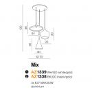 AZZARDO - Mix FB6901-3-WH-GO / AZ1339 (2)