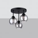 SOLLUX - Спот ALINO 3 черен  SL.1140 E27, 3x60W, 3x15W LED (2)