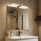 RABALUX - Влагозащитен аплик Н:5 W:60cm. 75044 ZAIN ⚡ LED 8W ⚡ 800lm ⚡ 4000К ⚡ IP44 ✴ Черен/Бял