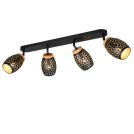 TRIO - BIDAR – R81574080 excl. 4x E14 · max. 10W Black-gold