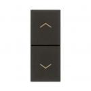 VIMAR - Two interlocked NO+NO 10A button black 30062.G