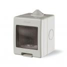 SCAME - Bracket for outdoor installation with cover IP55 2 mod. Unibox color GRAY - 136.5122