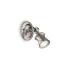 IDEAL LUX - wall luminaire    BARBER AP1 NICKEL 160016 