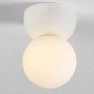 NOVA LUCE - Ceiling light  Ø8, H:12 cm.   9577014   ZERO ⚡ G9 ⚡ 1x5W ⚡ 100-240V ⚡ IP20 ✴ Opal glass/White gypsum