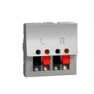 SCHNEIDER ELECTRIC - NU348630 Two modules audio connector aluminium