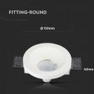 V-TAC - SKU: 3640 VT-776 GU10 FITTING ROUND - WHITE (2)
