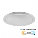 ULTRALUX - LED CCT ceiling light, white, 24W, 3000K/4000K/6500K, 220-240V AC, round, IP20 SPL7B24CCT