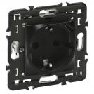 LEGRAND - 79171L Socket SCHUKO 2P+E 16A + USB type C 1.5A 7.5W 2 mod. color black Mosaic