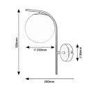 RABALUX - WALL LIGHTS GHITA 71139 E27 1X MAX 20W (5)
