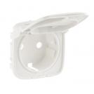 LEGRAND - 7 548 49 Cover plate Valena Allure - 2P+E socket - with flap - German standard - pearl
