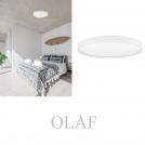 NOVA LUCE - Димируем плафон Ø60, В:5 см.   9085233   OLAF ⚡ LED 60W ⚡ 4800Lm ⚡ 3000K ⚡ 220-240V ⚡ IP20 ✴ Пясъчно бял