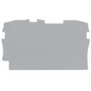 WAGO - End and intermediate plate; 0.8 mm thick; 2002-12хх, gray  2002-1291