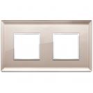 VIMAR - 21643.75 - Plate 4M (2+2) 71mm bronze mirror 