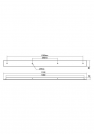 REDO GROUP - accessory   CS4LN1150CH CANOPY LN 1150X80 4 PENDANTS CH (1)