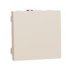 SCHNEIDER ELECTRIC - NU320144 New Unica - One-way switch 10A screwless 2modules ivory
