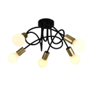 ELMARK - MYA CEILING LAMP 5XE27 BLACK/GOLD - 955MYA5