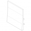 VIMAR - Face plate for in-line mechanism black, vertical light beam - 31000S.2G (1)