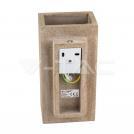 V-TAC - 2 x G9 LED Concrete Wall Lamp Light Grey SKU: 8695 VT-893 (3)
